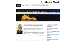 Desktop Screenshot of cynthiakmusic.com